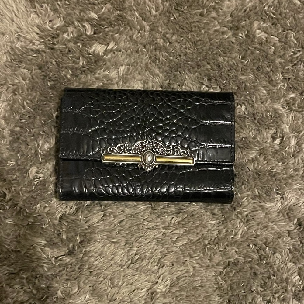 Black Snakeprint Brighton wallet